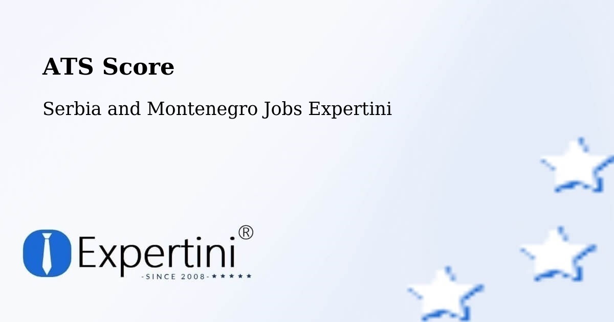 Resume ATS Score & Job Description Match Tool – Chestermere - Serbia and Montenegro Jobs Expertini