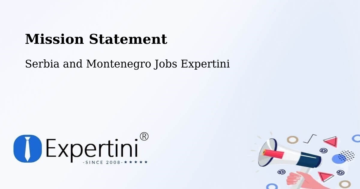 Corporate Mission – Chestermere - Serbia and Montenegro Jobs Expertini